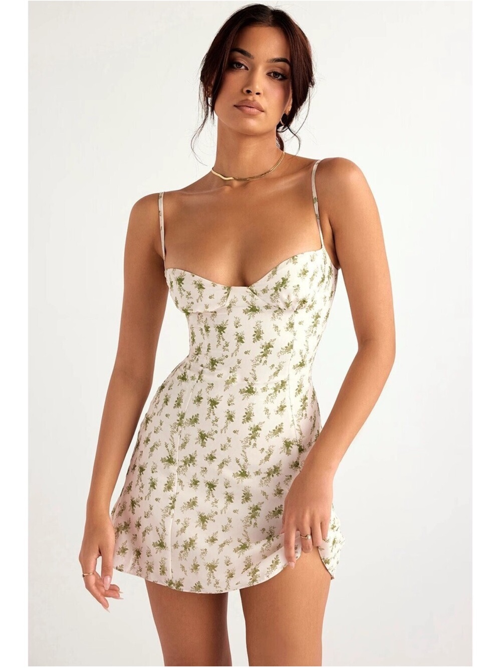 House of CB 'Christiana' Garden Print Mini Dress Size M $225 - Picture 6 of 13